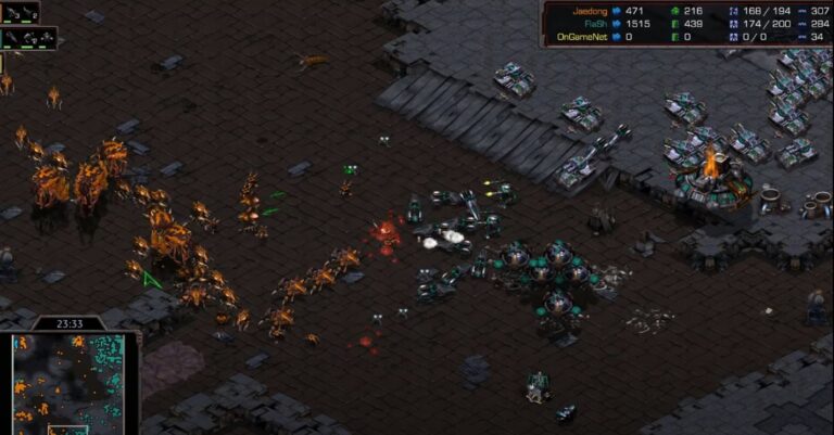 A screenshot of Starcraft: Brood War