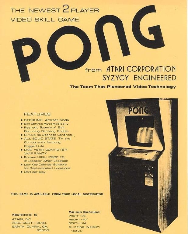 Poster original de Pong